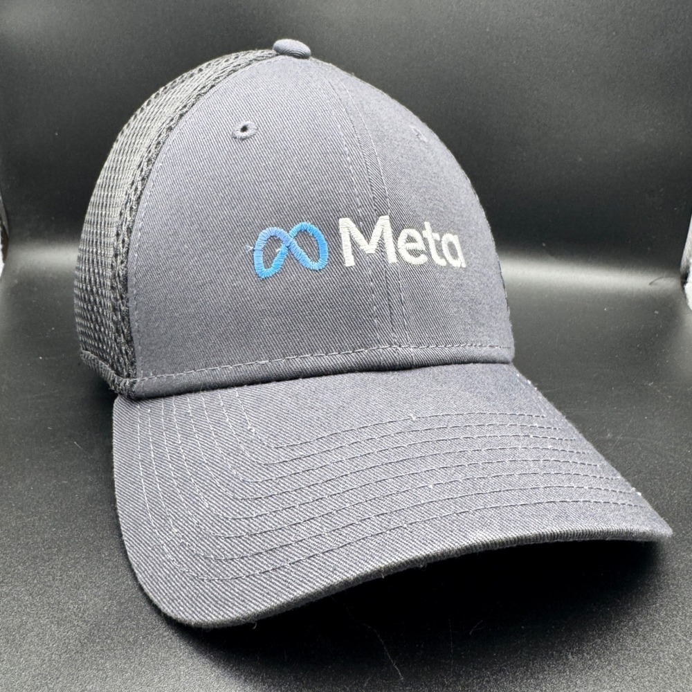 META Logo Hat Facebook Company Issued New Era 39THIRTY Mens‎ Small Medium Fitted